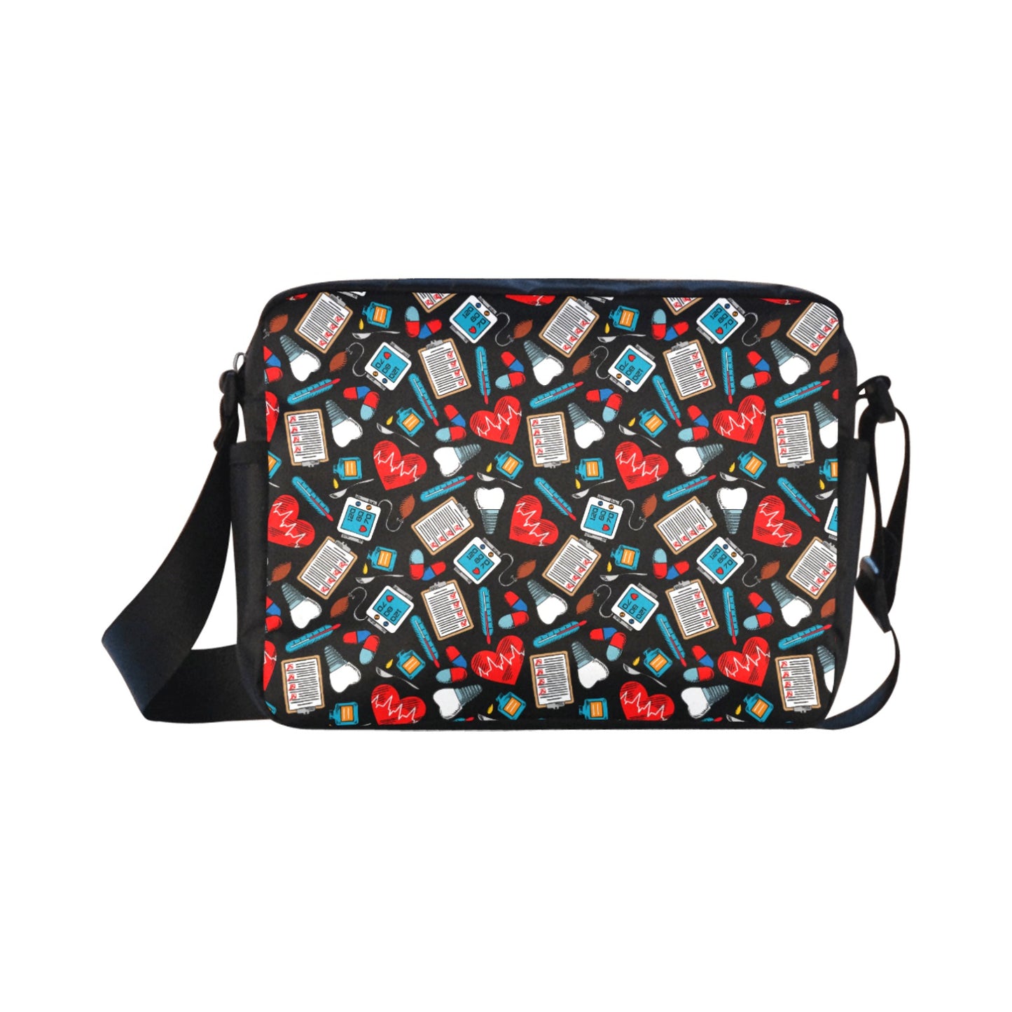 Black Medical Cross-Body Bag
