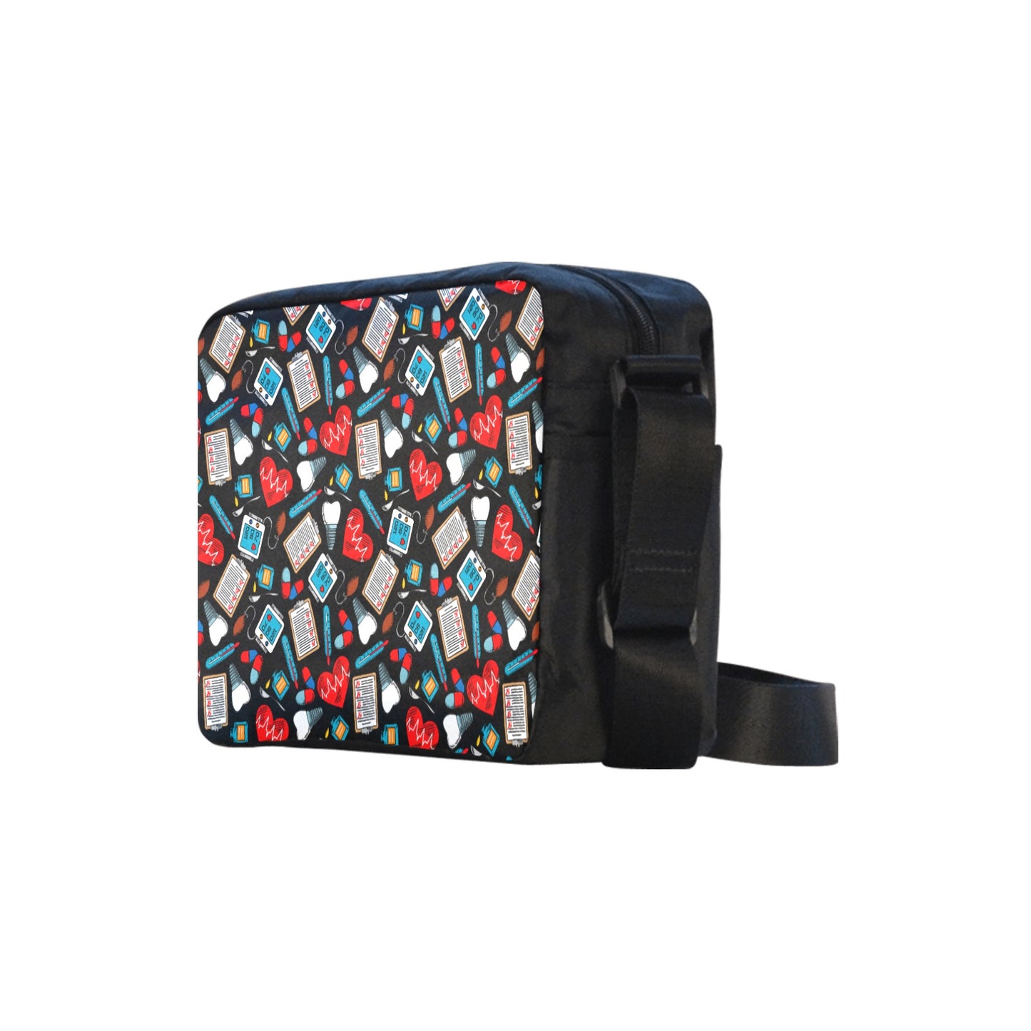 Black Medical Cross-Body Bag