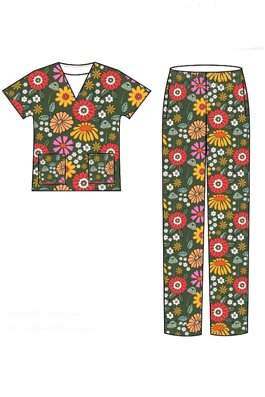 Sustainable Scrub Set - Retro Remedy