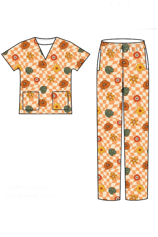 Sustainable Scrub Set - Hippie Rounds