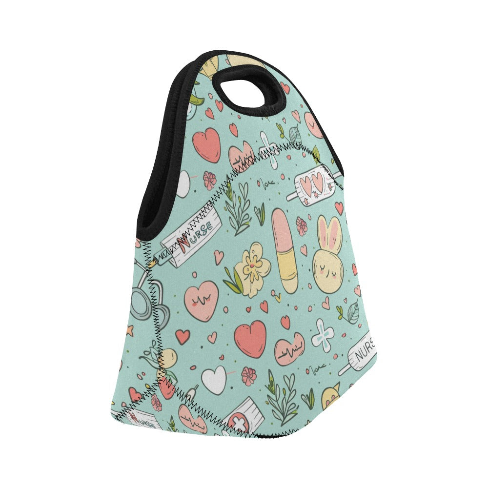 Teal Time Out - Neoprene Lunch Bag