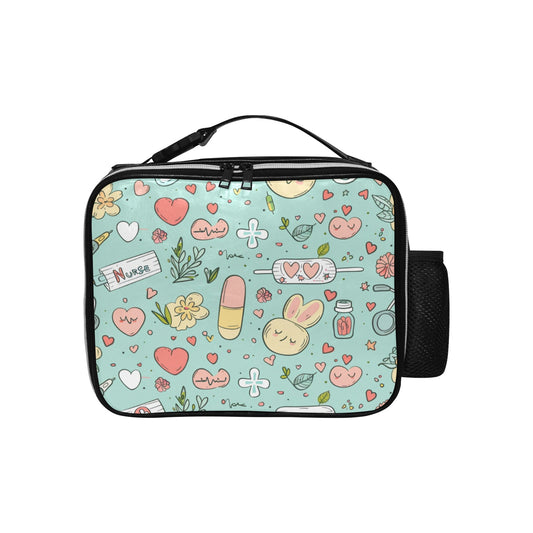 Teal Time Out - PU Leather Lunch Bag