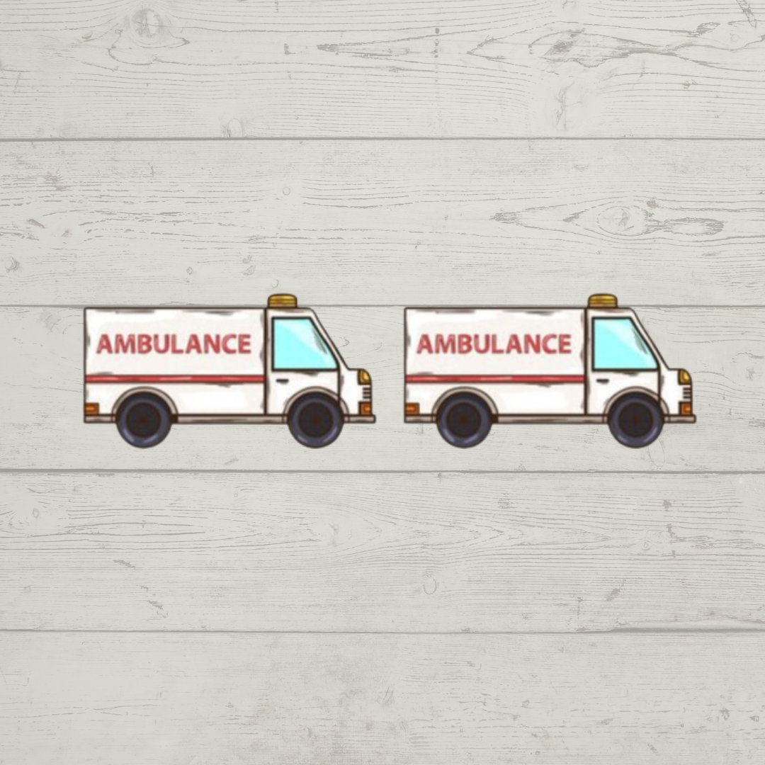 Acrylic Studs - Ambulance