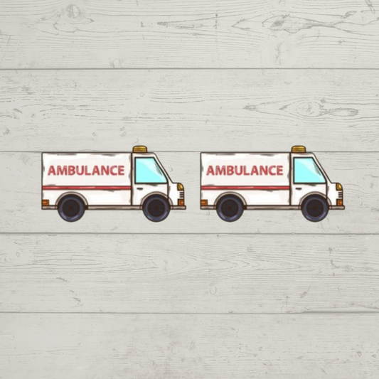 Acrylic Studs - Ambulance