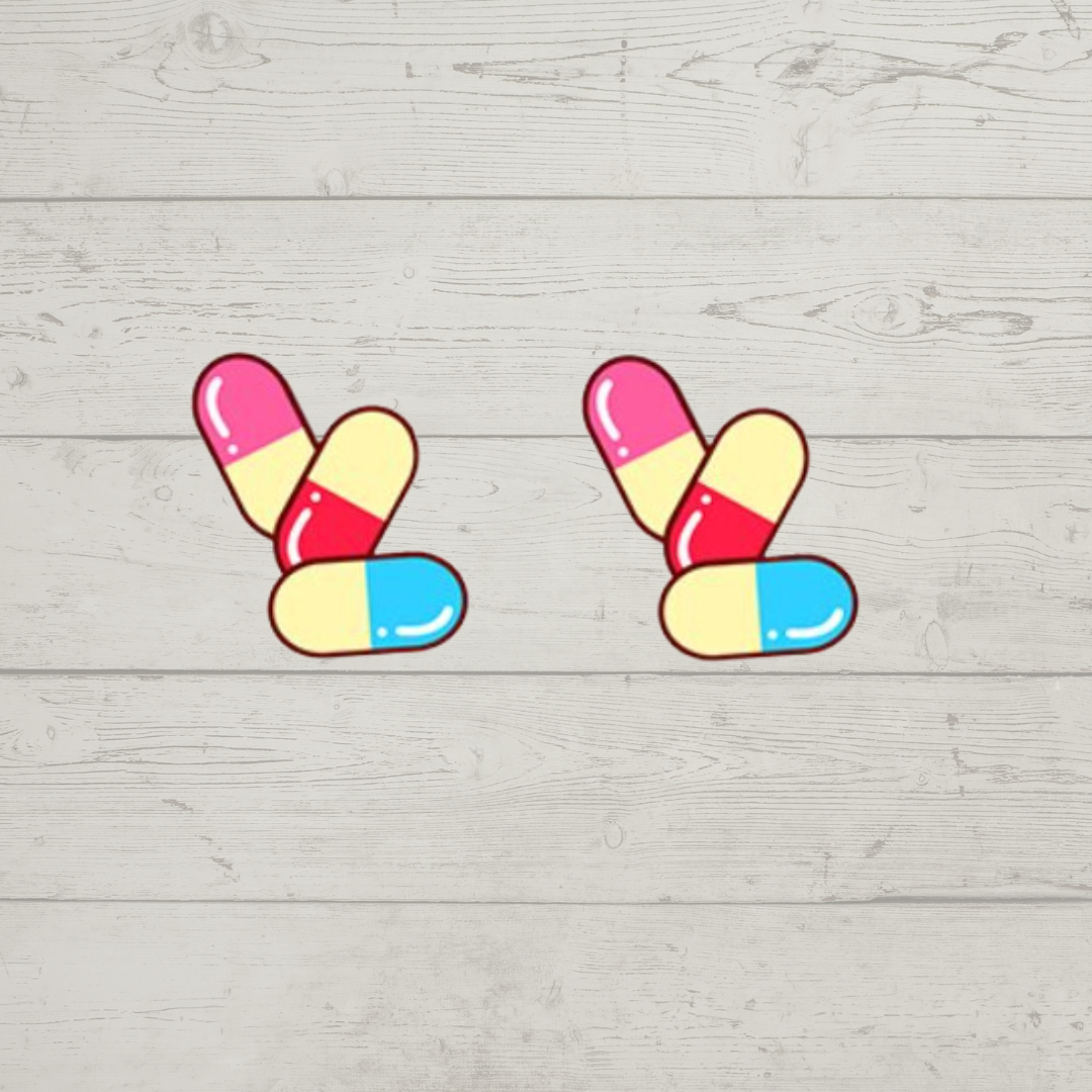 Acrylic Studs - Pills