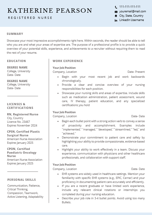 Resume Template Bundle - Blue