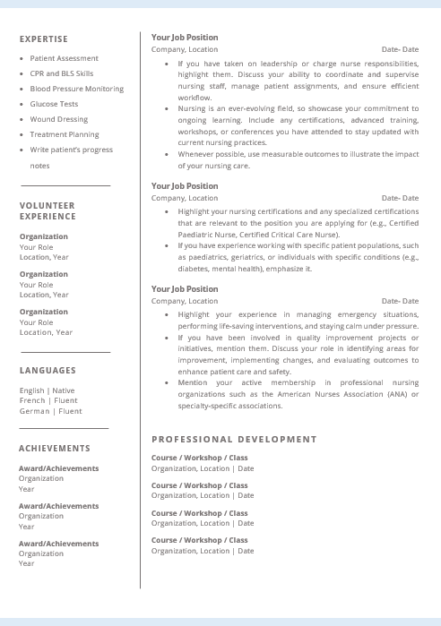 Resume Template Bundle - Blue