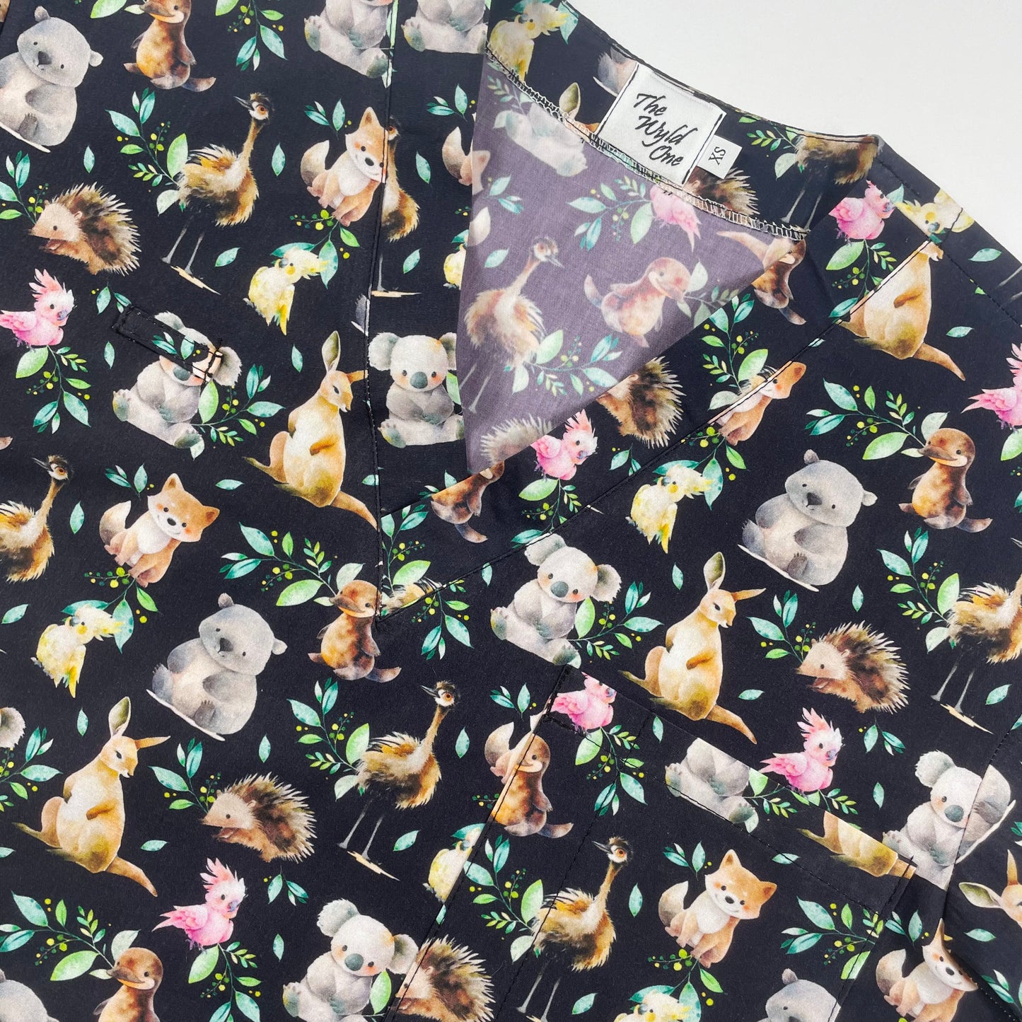 Fauna Scrub Top