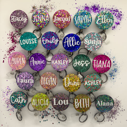 Glitter Badge REEL - Personalised