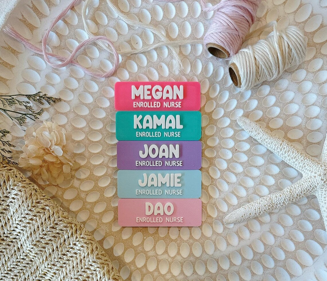 Personalised Name Badge - Rectangle