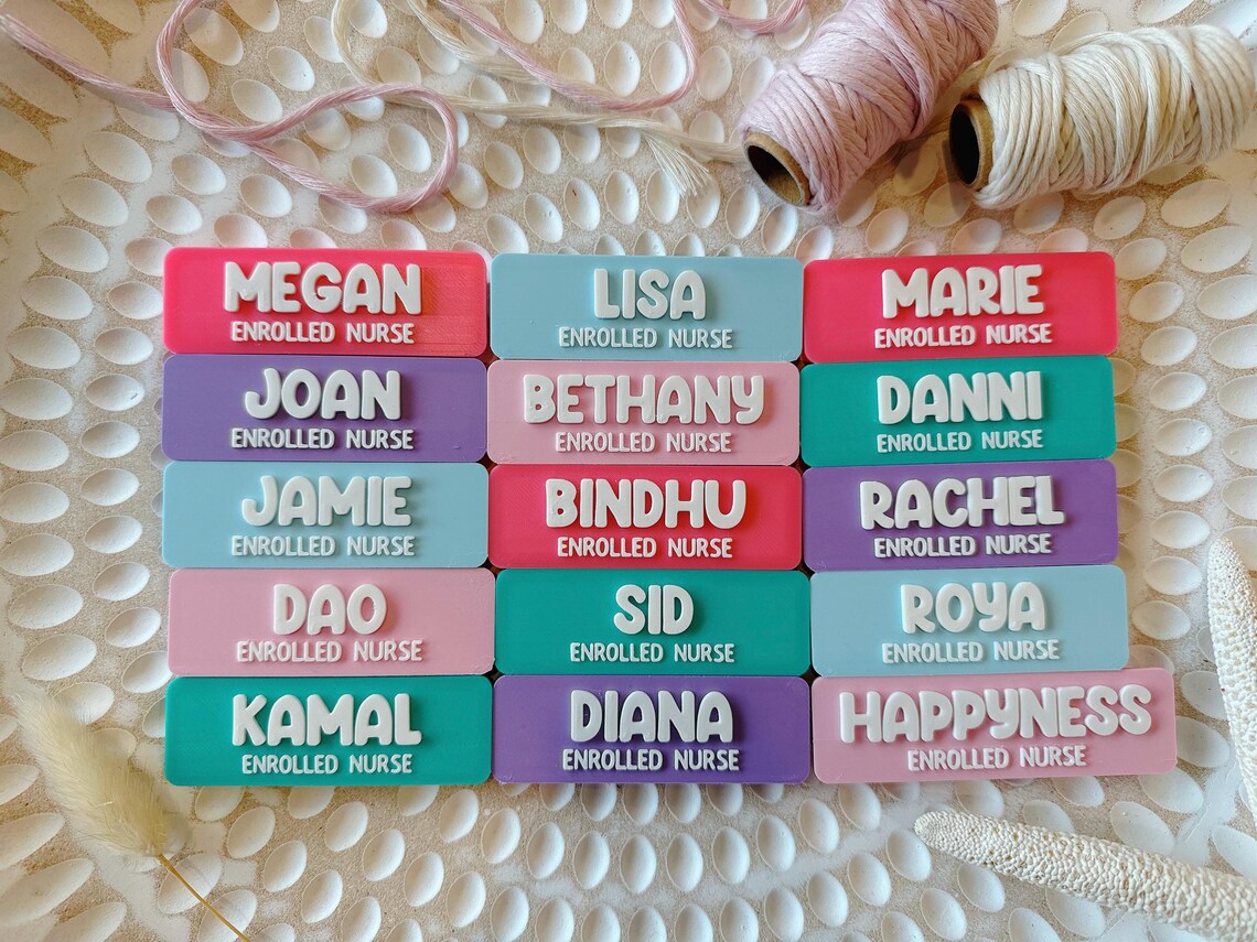 Personalised Name Badge - Rectangle