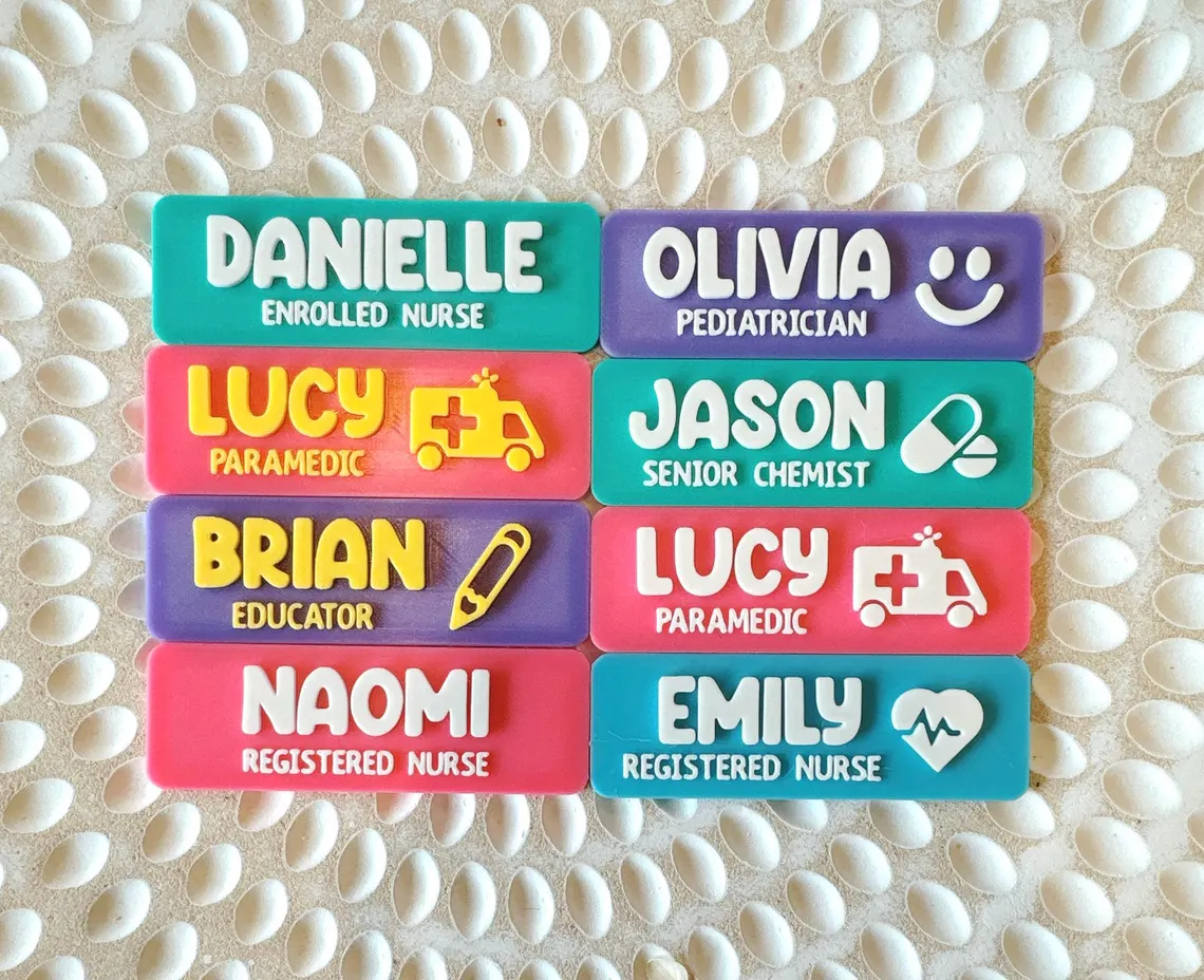Personalised Name Badge - Rectangle