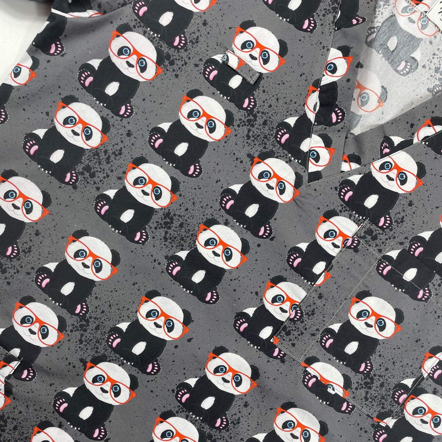Panda Scrub Top