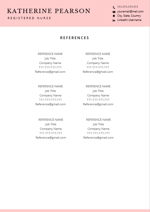 Resume Template Bundle - Pink