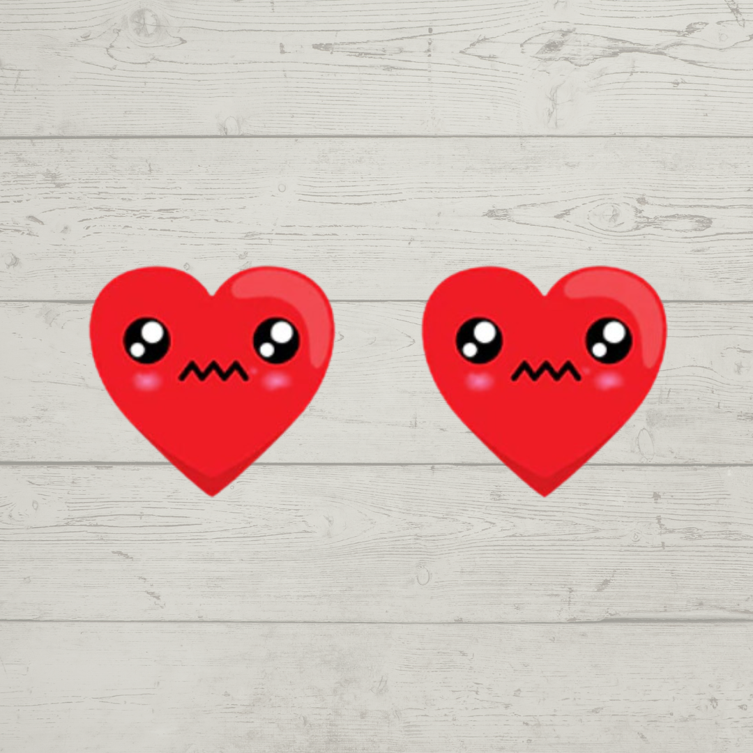 Acrylic Studs - Sad Heart