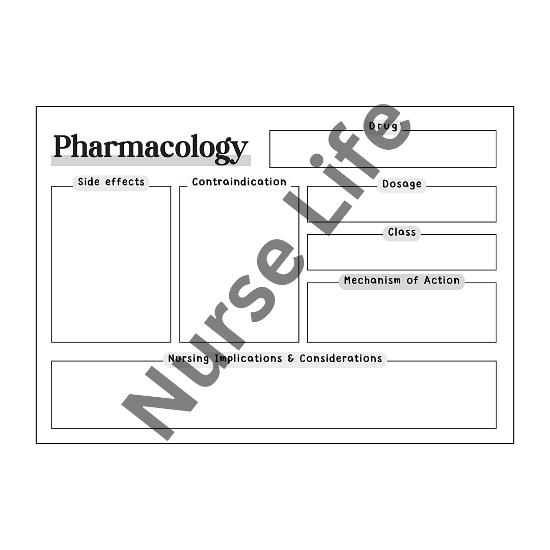Pharmacology Flash Cards
