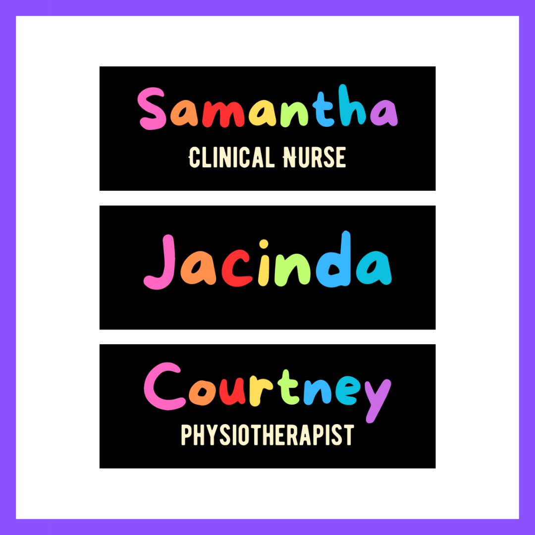 Rainbow on Black Name Badge