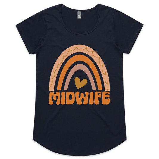 Scoop Neck T-Shirt - Midwife