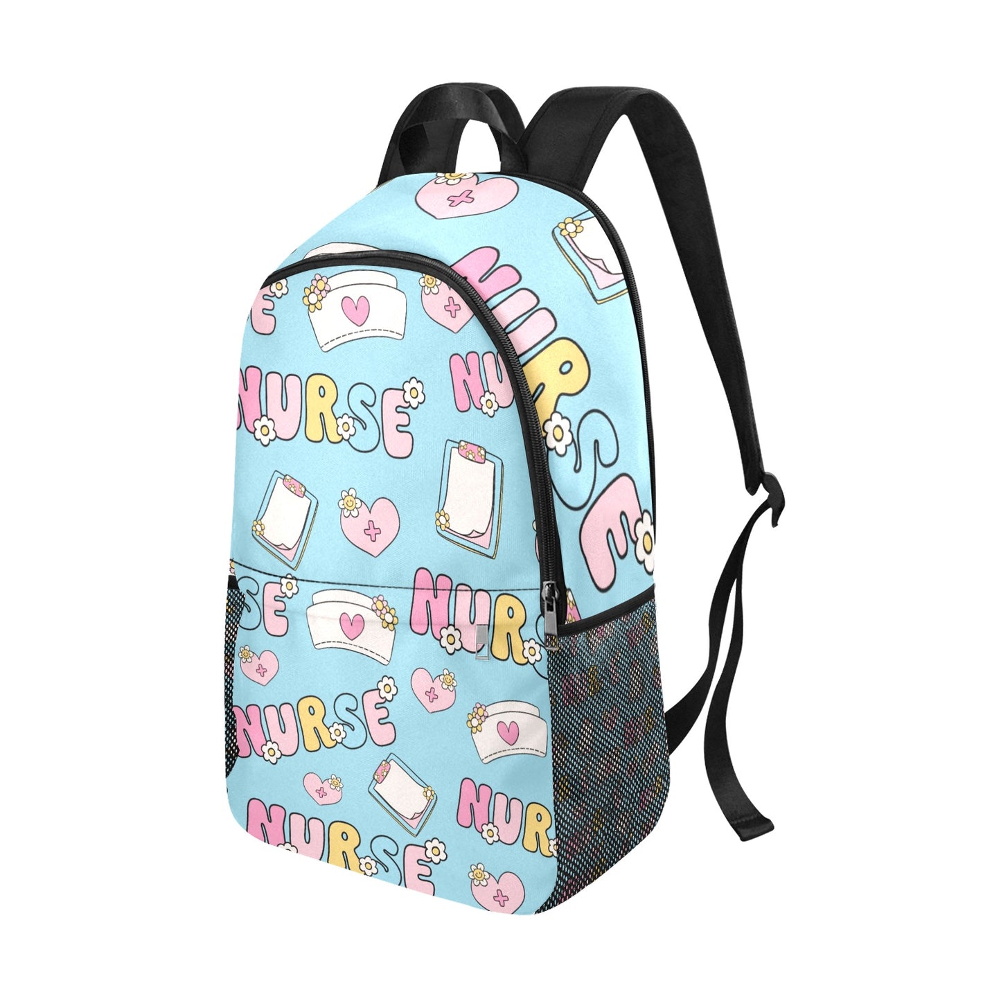 Blue Nurse Cartoon Backpack