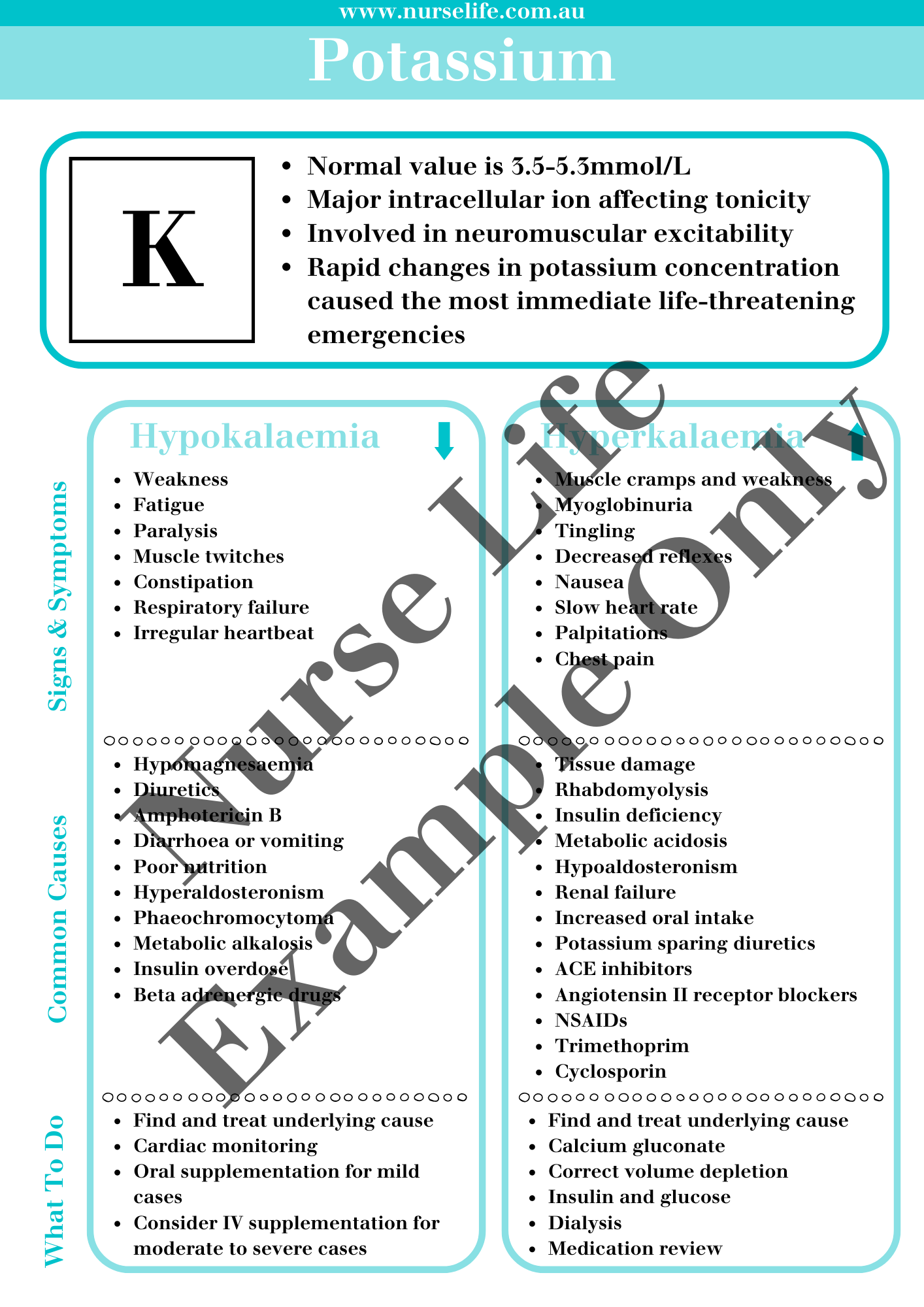 Study Guide - Electrolytes