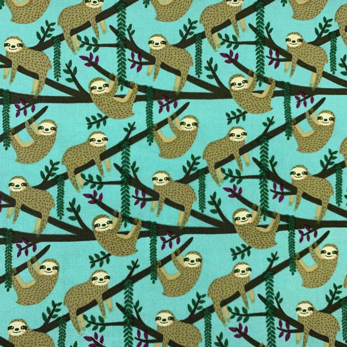 Happy Sloth Scrub Cap