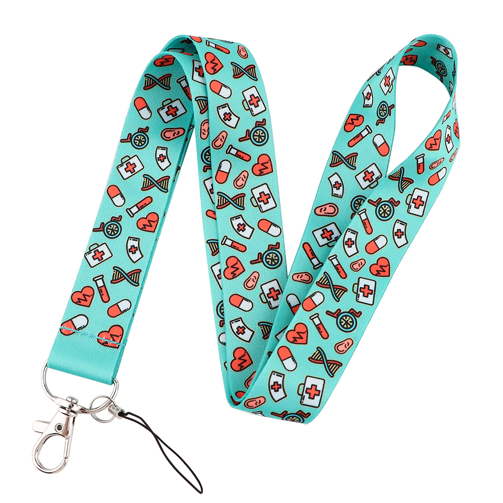 Cartoon Nurse Lanyard