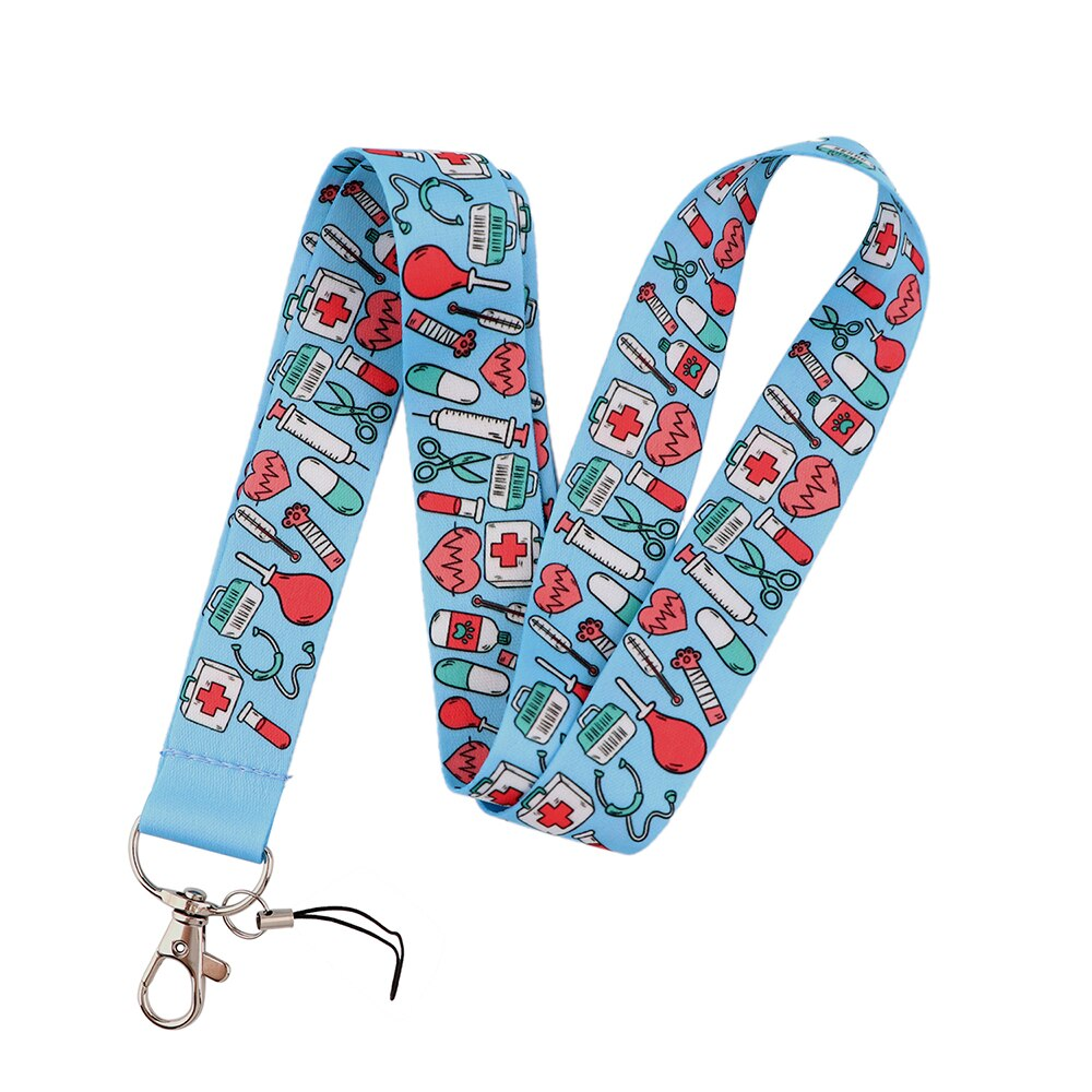 Cartoon Nurse Lanyard