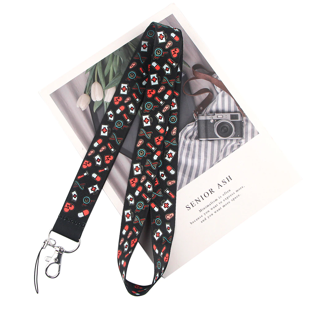 Cartoon Nurse Lanyard