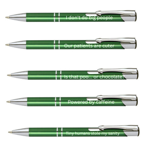 Sarcastic Pen Set Paediatrics Nurse Life