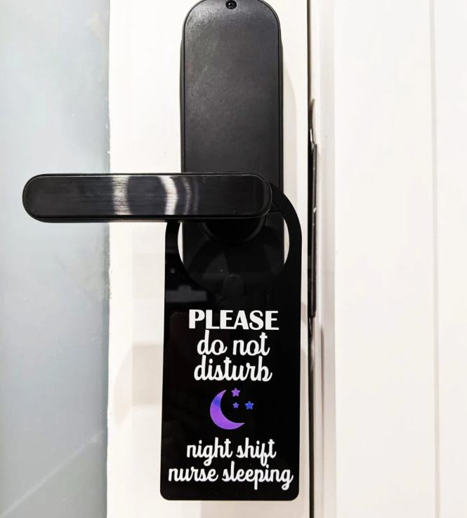 Shift Worker Door Hanger
