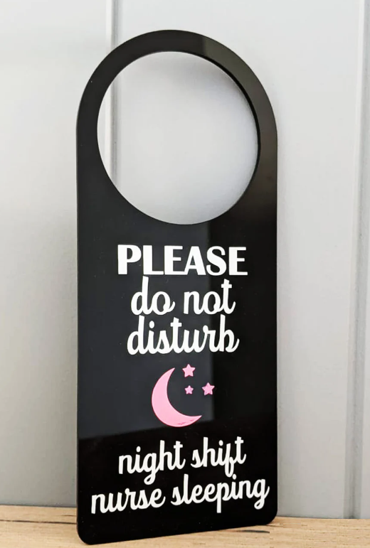 Shift Worker Door Hanger