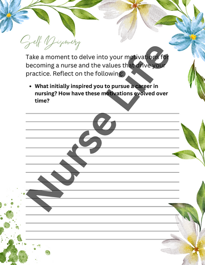 Nursing Reflections: A Guided Journal for Personal and Professional Growth