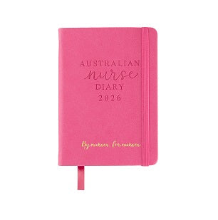 2026 Australian Nurse Diary Pocket Pink