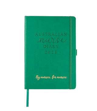 2026 Australian Nurse Diary A5 Green