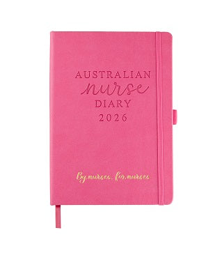 2026 Australian Nurse Diary A5 Pink