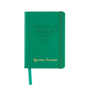 2026 Australian Nurse Diary Pocket Green