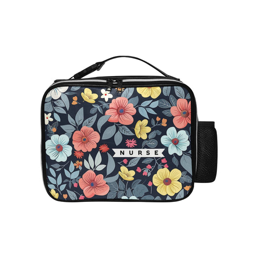 Floral Shift - PU Leather Lunch Bag
