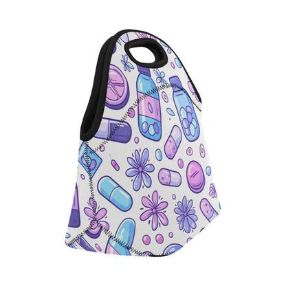 Floral Rounds - Neoprene Lunch Bag