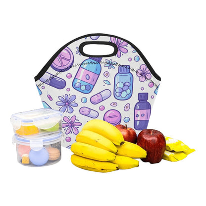 Floral Rounds - Neoprene Lunch Bag