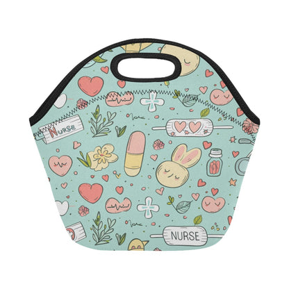 Teal Time Out - Neoprene Lunch Bag