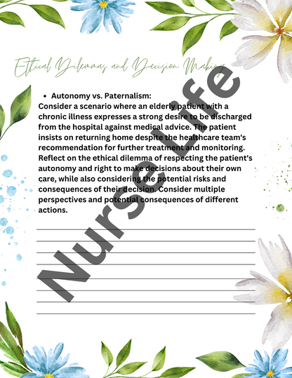 Nursing Reflections: A Guided Journal for Personal and Professional Growth