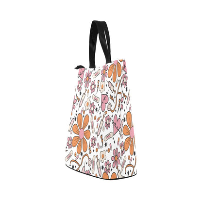 Retro Nurse - Nylon Cylinder Lunch Bag