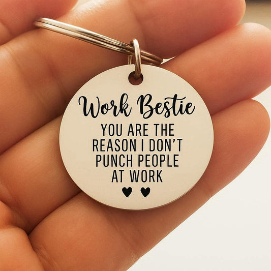 Work Bestie Keyring