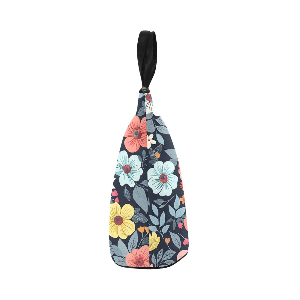 Floral Shift - Nylon Cylinder Lunch Bag