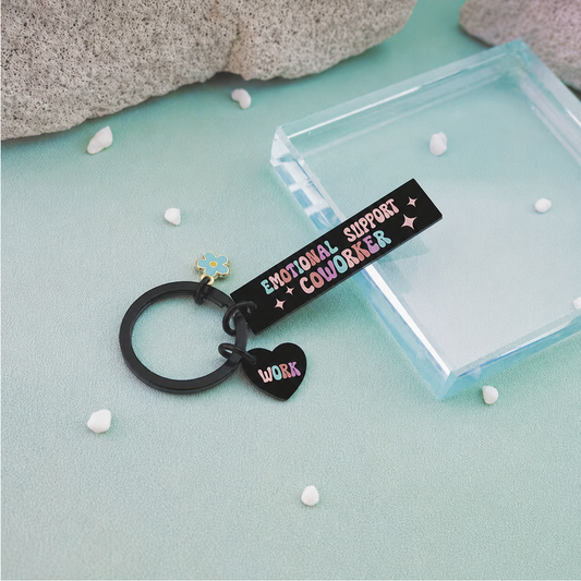 Emotional Support Coworker Keyring