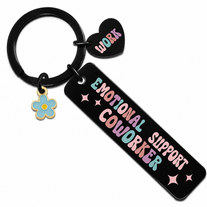 Emotional Support Coworker Keyring
