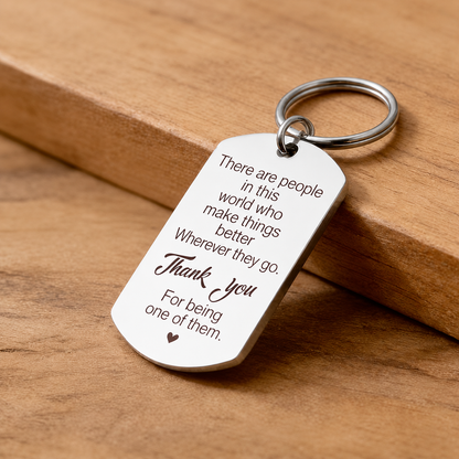 Thank You Appreciation Keyring
