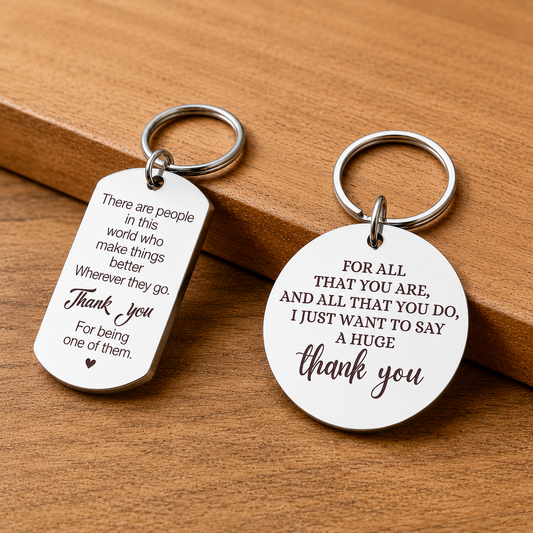 Thank You Appreciation Keyring