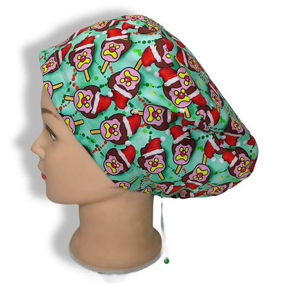 Christmas Ice Cream Scrub Cap