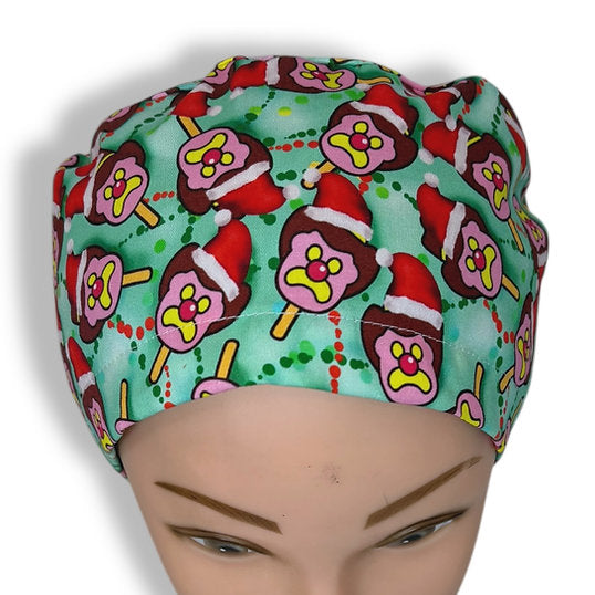 Christmas Ice Cream Scrub Cap